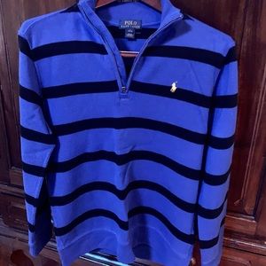 Boys Polo half-zip pull over sweater.